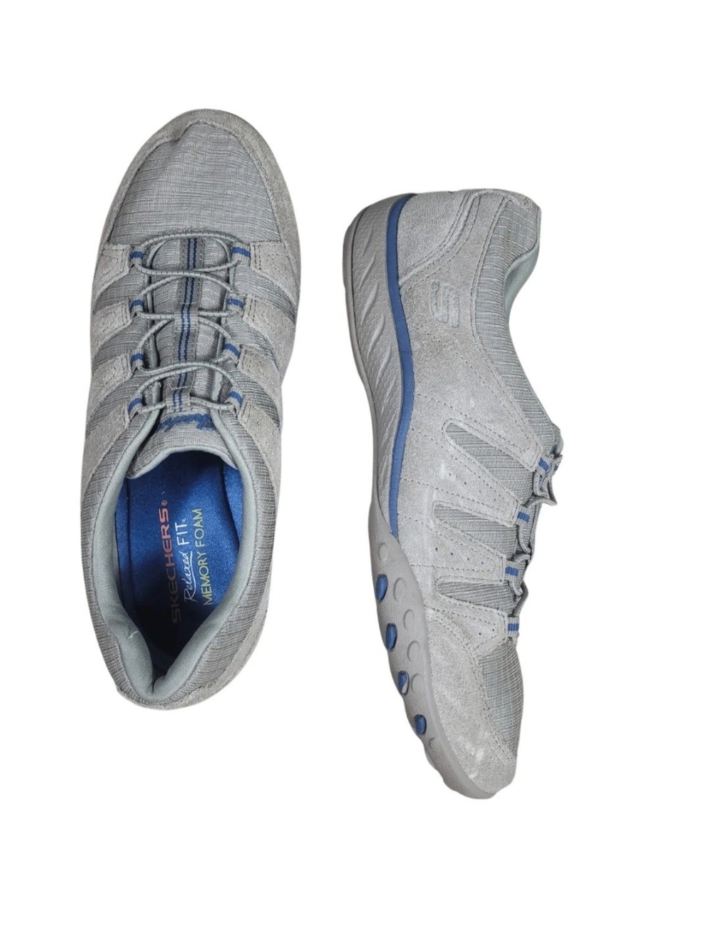 Skechers Relaxed Fit Size 9 Women's  Grey  Memory Foam  Sneakers Shoes  276